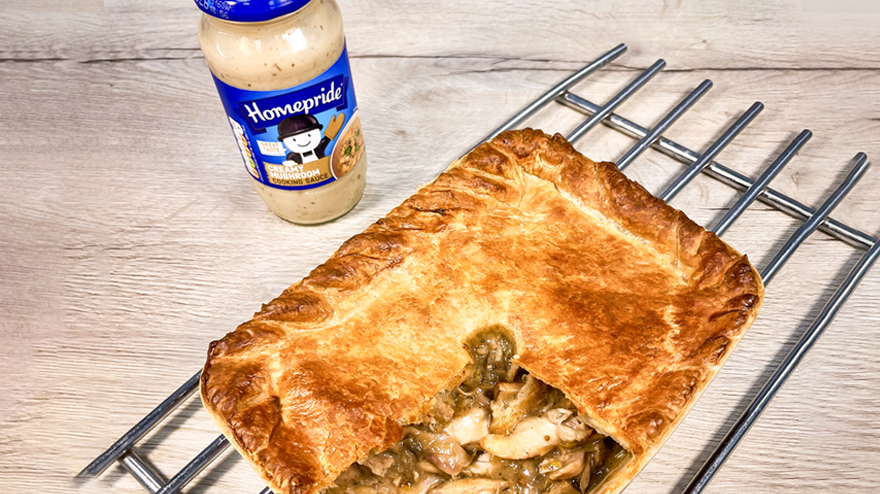 chicken and mushroom pie