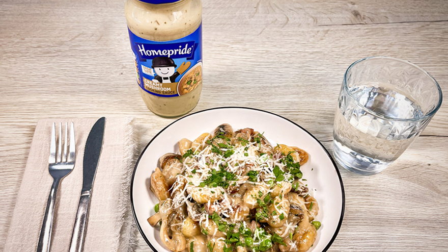 wild mushroom and bacon gnocchi